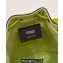 Fendi Mon Tresor Mini bucket bag Green canvas with FF embroidery
