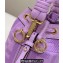 Fendi Mon Tresor Mini bucket bag Purple canvas with FF embroidery