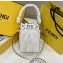 Fendi Mon Tresor Mini bucket bag White canvas with FF embroidery