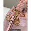 Fendi Mon Tresor Mini bucket bag Pink canvas with FF embroidery