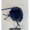 Fendi Mon Tresor Mini bucket bag Blue canvas with FF embroidery