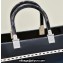 Fendi Sunshine Medium Shopper Tote Bag Canvas/Leather Black