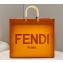 Fendi Sunshine Large Shopper Tote Bag Graduated Orange