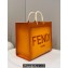 Fendi Sunshine Large Shopper Tote Bag Graduated Orange