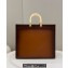 Fendi Sunshine Large Shopper Tote Bag Graduated Coffee