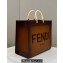 Fendi Sunshine Large Shopper Tote Bag Graduated Coffee