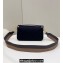 Fendi Medium Baguette bag in Black canvas with FF embroidery