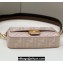 Fendi Medium Baguette bag in Beige canvas with FF embroidery
