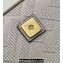 Fendi Medium Baguette bag in Beige canvas with FF embroidery