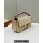 Fendi Medium Baguette bag in Natural straw canvas with FF embroidery