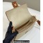 Fendi Medium Baguette bag in Natural straw canvas with FF embroidery