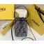 Fendi Mon Tresor Mini bucket bag FF tapestry fabric Gray