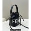 Fendi Mon Tresor Mini bucket bag leather Black/White