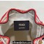 Fendi Mon Tresor Mini bucket bag White/Pink canvas