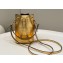 Fendi Mon Tresor Mini bucket bag leather Gold