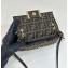 Fendi Baguette Phone Pouch Bag in Brown FF jacquard fabric 2024