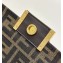 Fendi Baguette Phone Pouch Bag in Brown FF jacquard fabric 2024