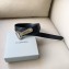 Balenciaga Width 3cm Bottle Opener D Ring Belt in black vegetal calfskin