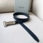 Balenciaga Width 3cm Bottle Opener D Ring Belt in black vegetal calfskin