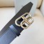 Balenciaga Width 3.4cm BB Large Belt in Black/Silver