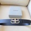 Balenciaga Width 3.4cm BB Large Belt in Black/Silver