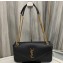 Saint Laurent calypso Bag in plunged lambskin 734153 Black