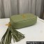Saint Laurent lou mini bag in quilted grain de poudre embossed leather 612579 Green