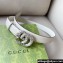 Gucci Width 3cm GG Marmont thin belt with crystals 772651 White