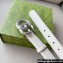 Gucci Width 3cm GG Marmont thin belt with crystals 772651 White