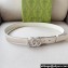Gucci Width 3cm GG Marmont thin belt with crystals 772651 White