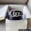 Gucci Width 3cm GG Marmont thin belt with crystals 772651 Black