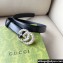 Gucci Width 3cm GG Marmont thin belt with crystals 772651 Black