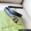 Gucci Width 2.5cm Belt with Round Interlocking G 760164 Black/Gold