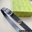Gucci Width 2.5cm Belt with Round Interlocking G 760164 Black/Silver