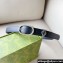 Gucci Width 2.5cm Belt with Round Interlocking G 760164 Black/Silver