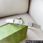 Gucci Width 2.5cm Belt with Round Interlocking G 760164 White/Silver