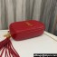 Saint Laurent lou mini bag in quilted grain de poudre embossed leather 612579 Red