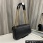 Saint Laurent calypso Bag in plunged lambskin 734153 Black