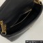 Saint Laurent calypso Bag in plunged lambskin 734153 Black