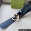 Gucci Width 7cm Blondie wide patent belt 751534 Black
