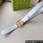 Gucci Width 4cm GG Marmont wide belt 400593 Silver/Gold lamé leather