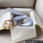 Gucci Width 4cm Interlocking G buckle wide belt 763389 Silver/Gold leather