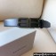 Balenciaga Width 3.4cm BB Hourglass Large Belt in black calfskin with black/Green Hardware