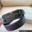 Balenciaga Width 3.4cm BB Hourglass Large Belt in black calfskin with black/Green Hardware
