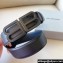Balenciaga Width 3.4cm BB Hourglass Large Belt in black calfskin with black Hardware