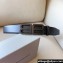 Balenciaga Width 3.4cm BB Hourglass Large Belt in black calfskin with black Hardware