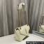 Saint Laurent calypso Bag in plunged lambskin 734153 Vintage White