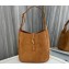 Saint Laurent le 5 à 7 supple small Bag in Suede 713938 Brown