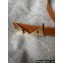 Fendi Width 2cm Bag Bugs Crystal leather Belt Brown