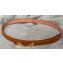 Fendi Width 2cm Bag Bugs Crystal leather Belt Brown